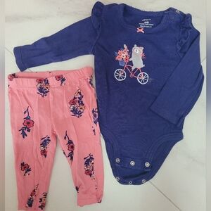 Baby Girl Long Sleeve Pants Set of 2